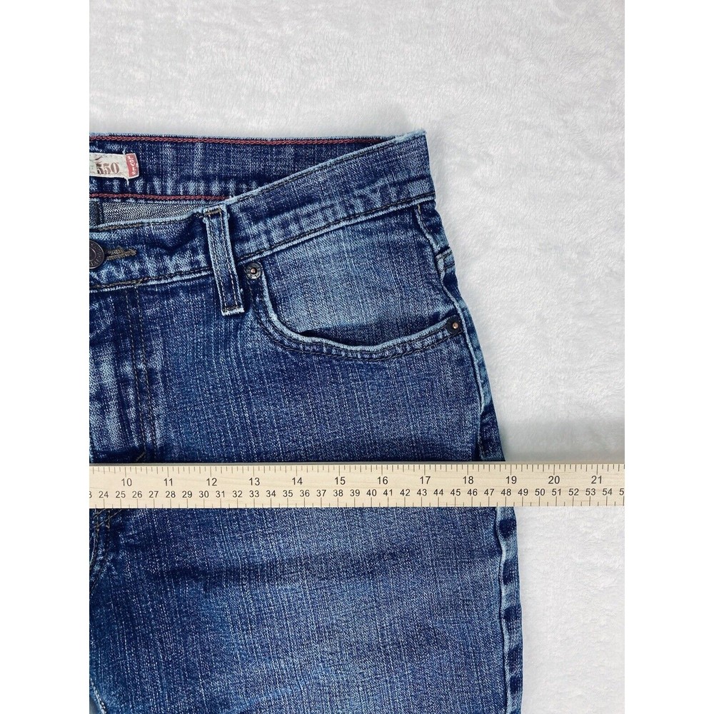 Levi's 550 Classic Relaxed Relaxed Boot Cut Womens Jeans Size 12S - Picture 8 of 16